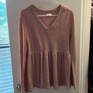 Womens long sleeve top